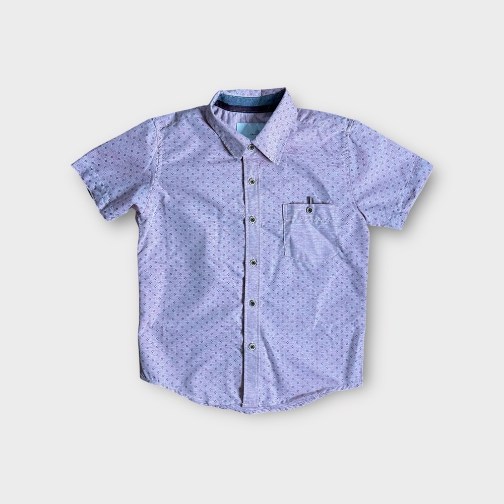 Craft + Flow Pattern Pink Button Up Shirt
